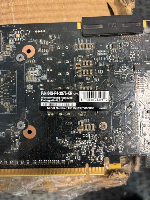 GeForce GTX 970 Graphics Card SCS EV3A SN:1512533975005868