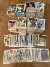 Massive Lot of (1800+) 1970’s Topps Baseball Cards - Mostly Commons Partial Sets