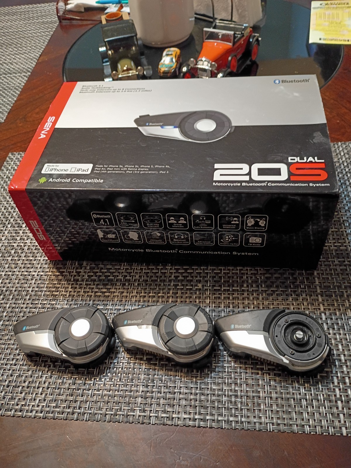 Sena 20s Dual Headset for Motorcycle Helmet  with  extra uni