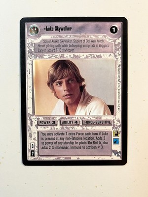 Decipher Star Wars CCG Luke Skywalker Limited Premiere