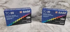 New BASF TC-30 VHSC Cassette Tape Compact Videocassette TC30 Super High Grade 