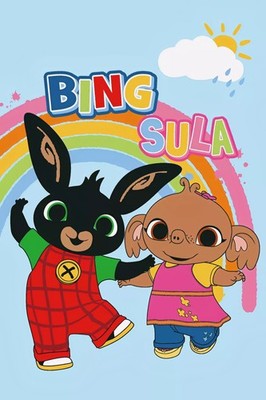 Bing Bunny - Sula - Decke - Flanelldecke - Kuscheldecke 100 cm x 150 cm