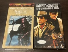 Robert Redford VHS Lot Of 2: Jeremiah Johnson & Butch Cassidy And The Sun…