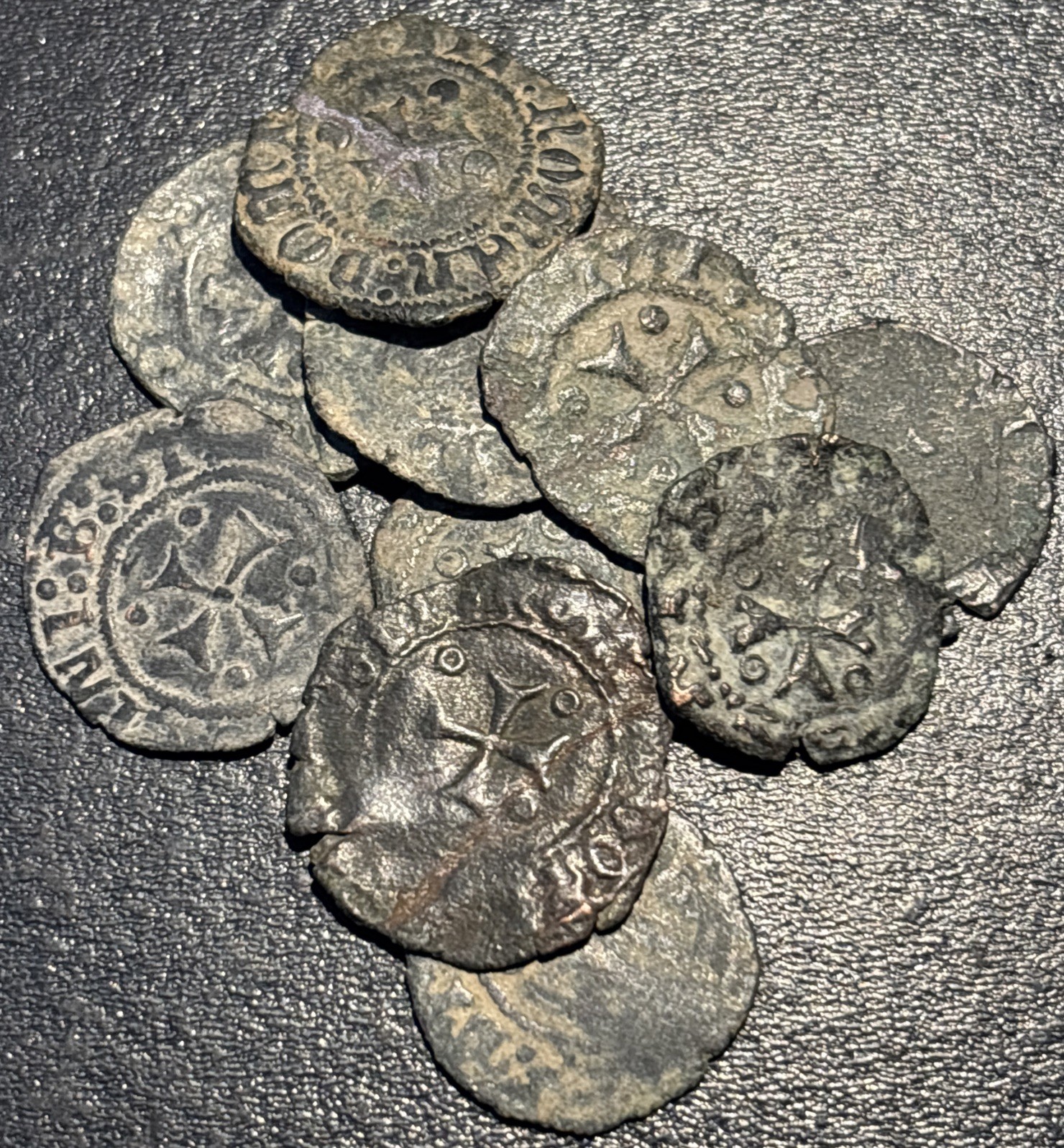 Random Medieval Spain Spanish Knights Templar Cross European Crusader Coin