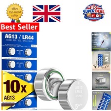 Affordable 10-Pack LR44 AG13 Batteries - Perfect for Watches & Remote Controls