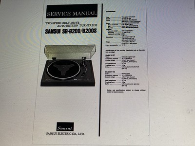 Sansui Sr-b200 Service  Manual Digital