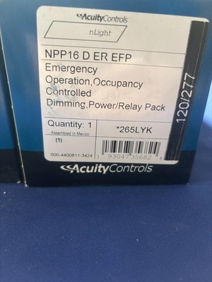  Acuity Controls NPP16-D-ER-EFP Occupancy Controlled Dimming Relay 265LYK