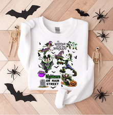 Hot Halloween Nightmare Sweatshirt Ghost Pumpkin Witch Spooky Graphic Pullover