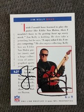 1992 Jim Kelly Pro Line Signed Profiles Auto (6 of 9) HOF IP Autograph *READ*