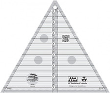 60 Degree Triangle 8-1/2In Quilt Ruler – CGRT60 – Made in USA, 8-1/2In X 10-1/4I
