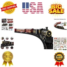 Train Set for Kids 3-12 , Electric Classical Steam Engine Locomotive with Ste...