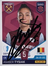 AMBER TYSIAK HAND SIGNED WEST HAM UNITED WSL 2025 PANINI STICKER 3