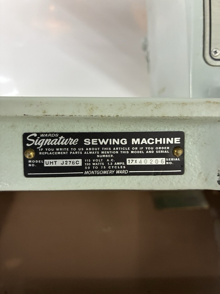 Montgomery Ward UHT J276C Sewing Machine W Case RARE VINTAGE | eBay
