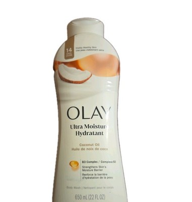 OLAY Ultra Moisture Hydratant Coconut Oil Body Wash, 22 fl oz