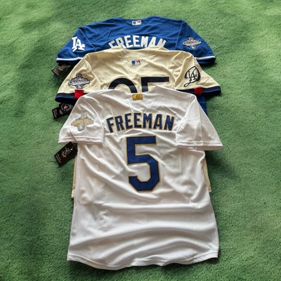#ad NEW Freddie Freeman Dodgers 2025 World Series Jersey SHIPS SAME DAY $99.99