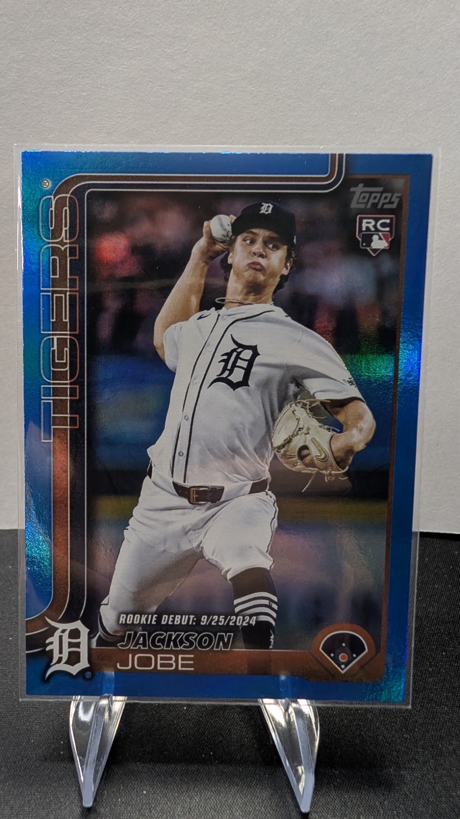 2025 Topps Update - Jackson Jobe Rookie Debut BLUE Foil /150, #US-193, Tigers