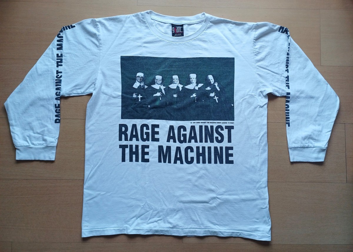 RAGE AGAINST THE MACHINE シャツ　XL　nuns RAGE AGAINST THE MACHINE nuns with guns 1997 TOUR VINTAGE CONCERT
