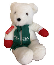 Vintage Hallmark SNOWBEARY Plush Teddy Bear 16" - Christmas Bear