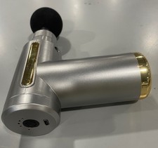 GENERIC MASSAGE GUN 6 SPEED - SILVER GRAY/GOLD