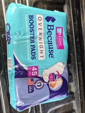 Overnight Pads Fit All Adult Diapers, Helps Keep Your Adult Diaper Dry 45 Ct