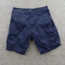 Levis Mens Shorts 34 BlueCotton Carrier Cargo Utility Workwear Flap Pockets