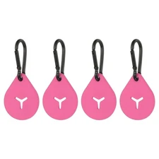 Poop Bag Clip, Poop Bag Holders for Leashes with Clip Hot Pink, 4 Pcs