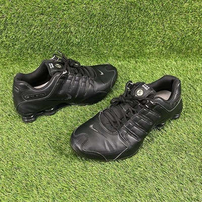 Nike Shox NZ Shoes Mens Size 13 Black White Leather 501524-091