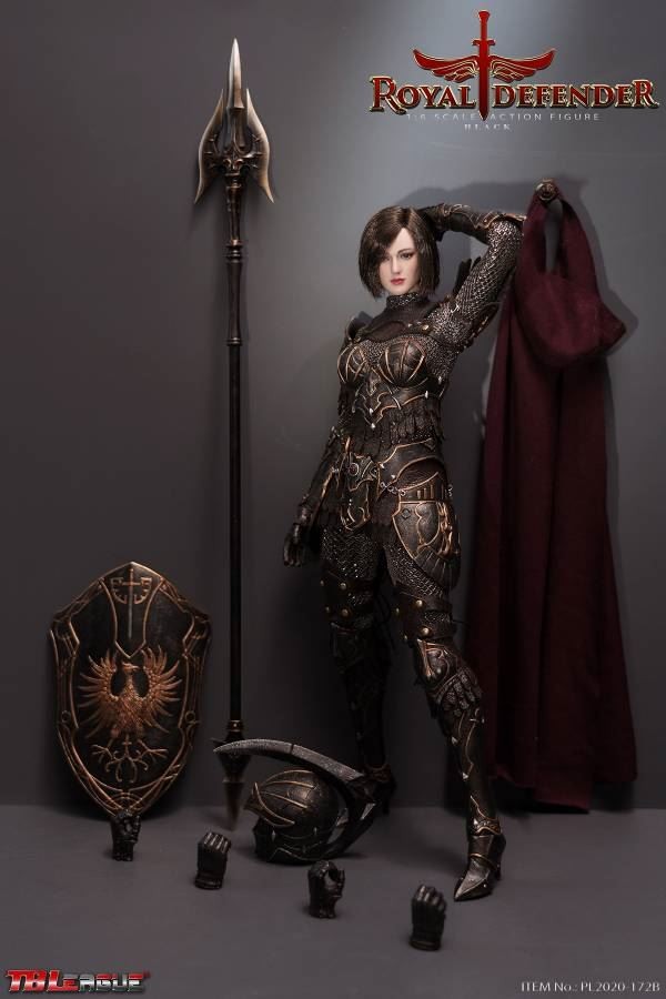 1/6 Scale Toy Royal Defender Black - Female Helmet