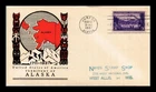 DR JIM STAMPS US COVER ALASKA TERRITORY FIRST DAY ISSUE SCOTT 800