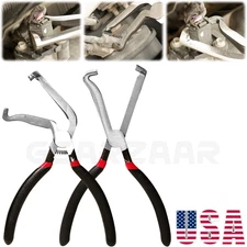 2PCS Electrical Disconnect Pliers Fuel Line Petrol Clip Pipe Pliers Repair Tools
