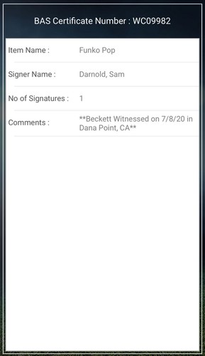 Sam Darnold Signed VAULTED Funko Pop #107 Beckett Witnessed - Picture 11 of 11