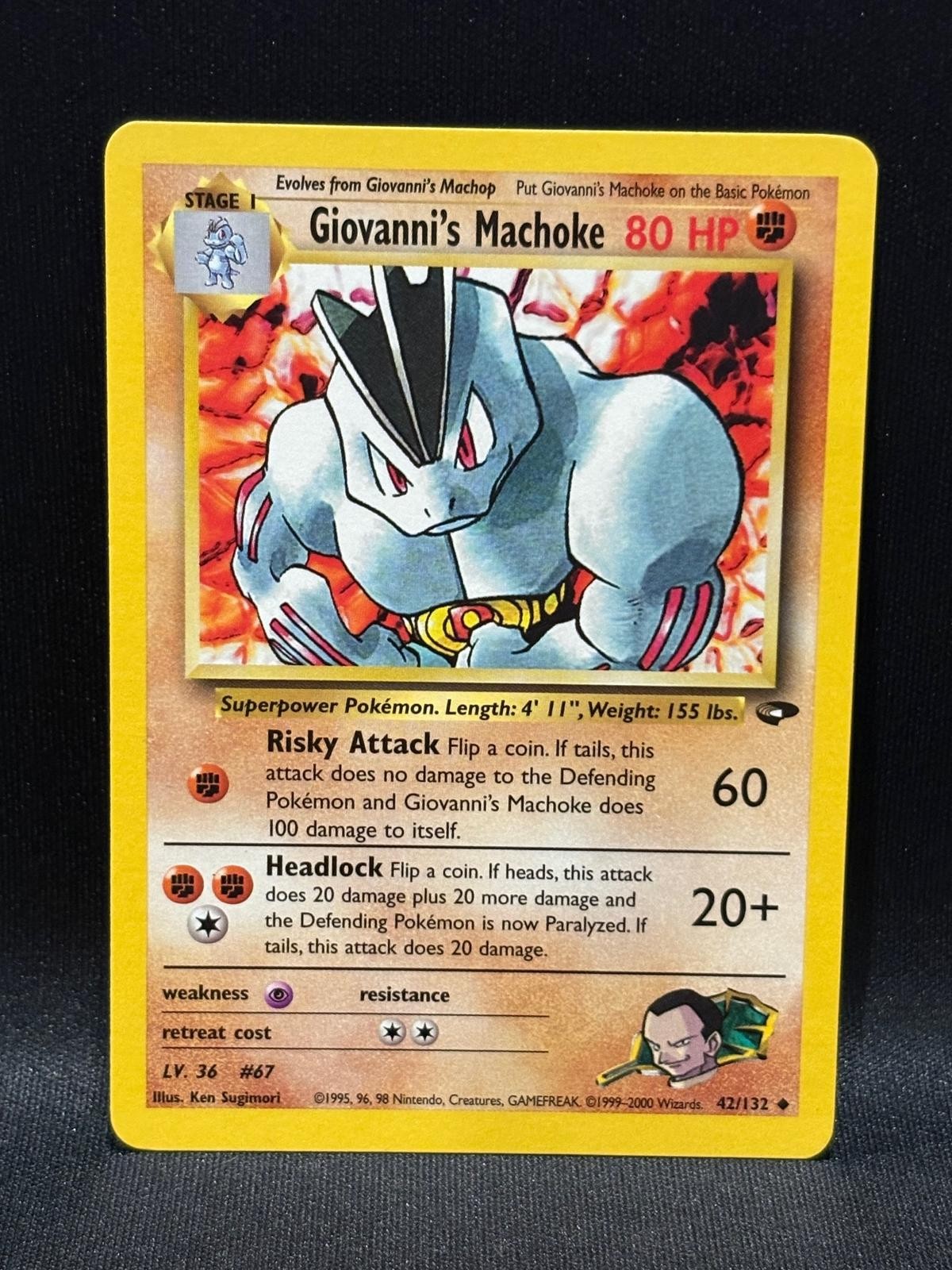Gym Challenge #042/132 Giovanni's Machoke