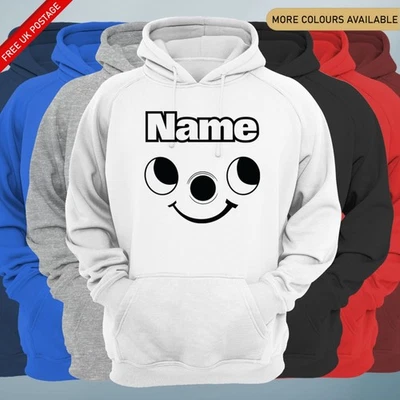 FLUX Smiling Vacuum Personalised Hoodie – Funny Cleaning Parody Jumper – Custom Name