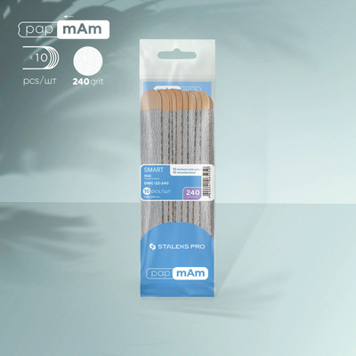 Ersatzfeilen PapMam auf einem Holz SMART 22 (10 Stück) 240 grit  Staleks 