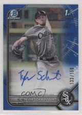 2022 Bowman Draft Chrome Pick Blue Refractor 133/150 Tyler Schweitzer Auto 0us5