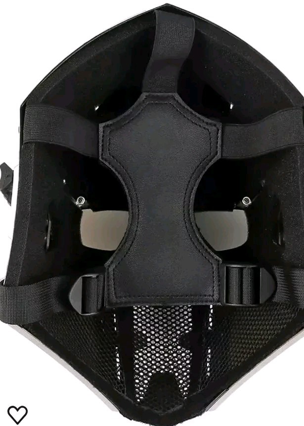 Masque paintball silver en polymère ultra résistant ajustement universel airsoft
