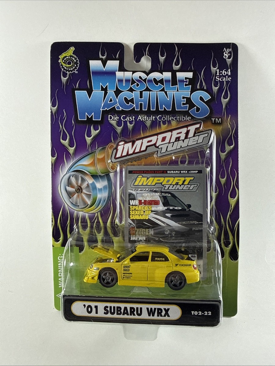 Muscle Machines Import Tuner Subaru 01 WRX Street TO2-22 Yellow 1