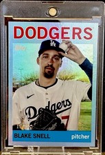 Blake Snell 2025 Topps Archives Blue Foil #10/25 Dodgers