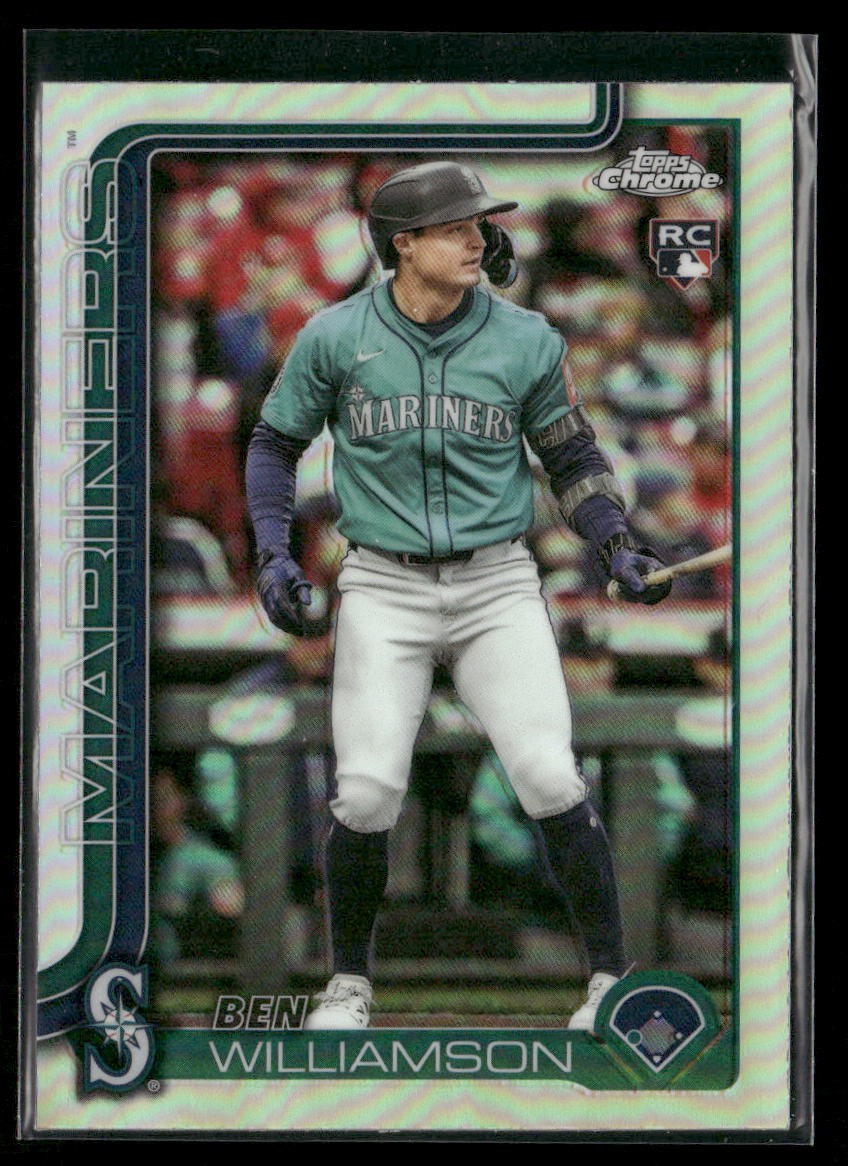 2025 Topps Chrome Update Ben Williamson USC168 Seattle Mariners Refractors RC