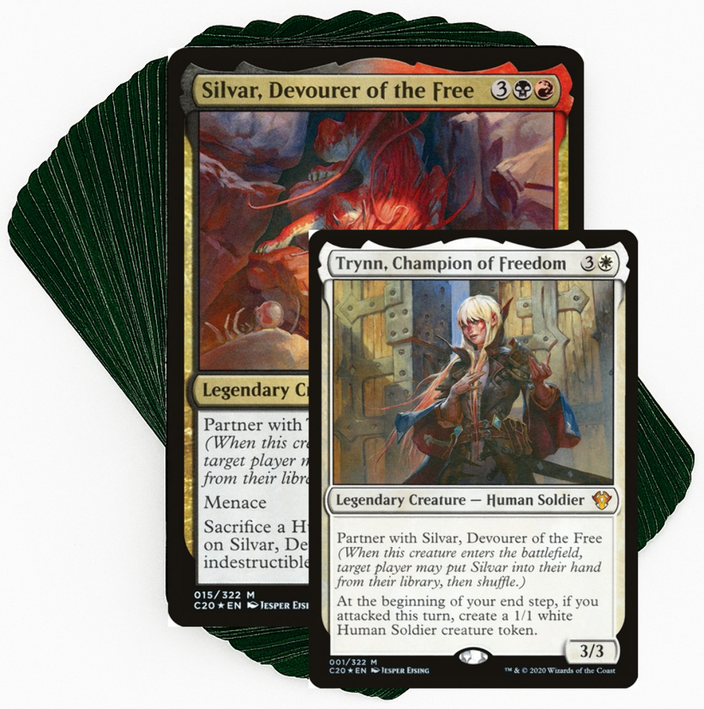 Custom Commander Deck*** Trynn & Silvar - Human Aristocrats - EDH