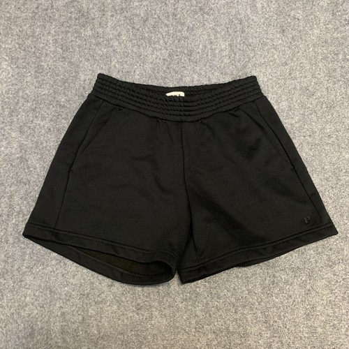 PACT women’s Solid black Sweat Shorts Medium $55
