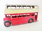 DINKY 290 'AEC REGENT DOUBLE DECK BUS' CREAM/RED. VINTAGE, ORIGINAL.