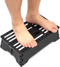 Portable Folding Step Stool 5 Inch, Lightweight Plastic Short Stool Sturdy and S