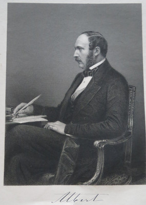 PRINCE ALBERT CONSORT TO QUEEN VICTORIA 19th C Engraving