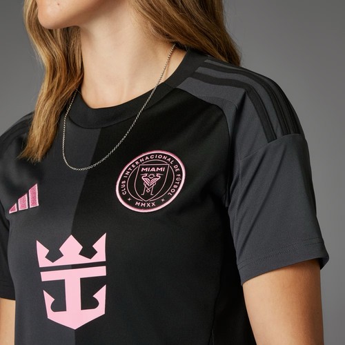 Size L- Adidas Women’s 2025-26 Inter Miami Messi 10 Stadium Away Jersey, Black. - Picture 4 of 11