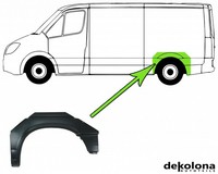 Reparaturblech KotflüGel Hinten FüR VW Transporter Kasten Links Hinten 90-03