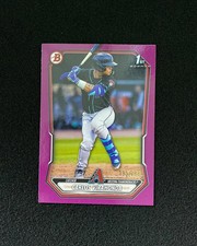 2026 Topps Bowman Paper Prospects Fuchsia Carlos Virahonda 1st 195/299 QI95