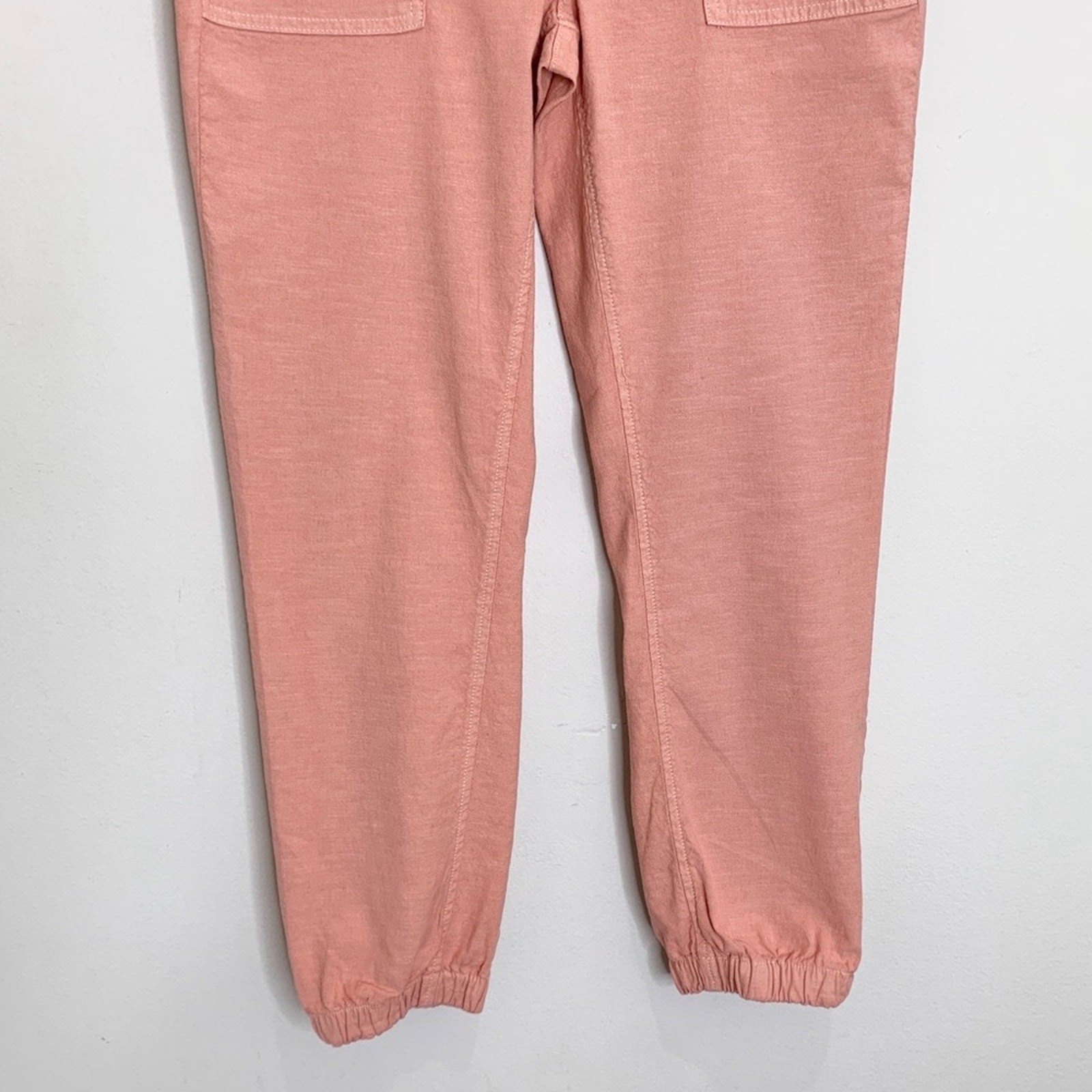 NEW Frank & Eileen Jameson Utility Jogger (Sz 4) Italian Performance Linen Mango image 7