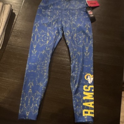 Los Angeles Rams Women's Blue Marble Ankle Leggings Size M