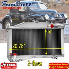 2 Row Aluminium Radiator Fits 1955-1971 1970 69 Morris Minor 1000 948 1098 L4 Mt 2 Row Aluminium Radiator Fits 1955-1971 1970 69 Morris Minor 1000 948 1098 L4 Mt